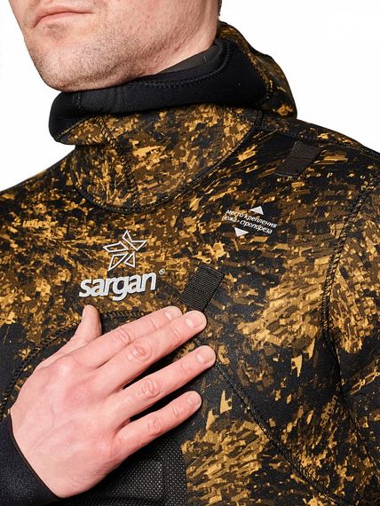 Гидрокостюм Sargan Сталкер 2.0 биоцифровой камуфляж "RD2.0" эластичный неопрен 9 мм