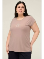 Футболка топ со стразами