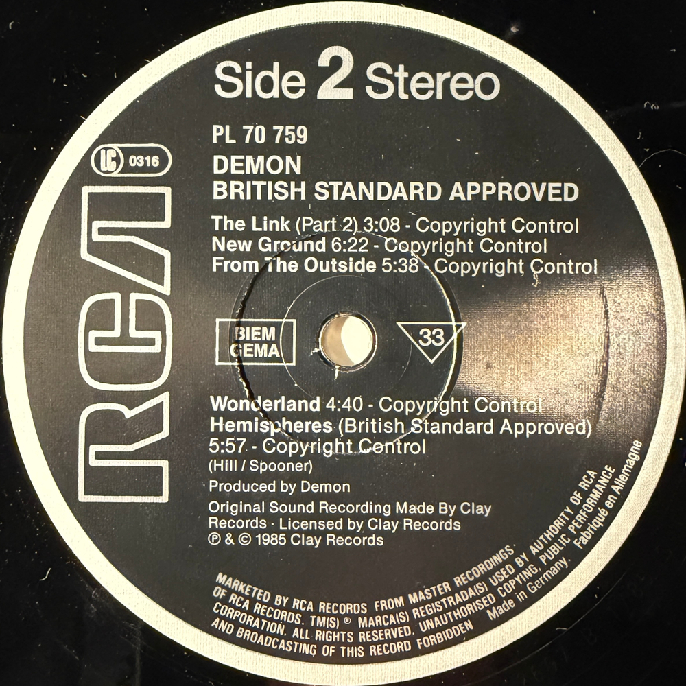 Demon – British Standard Approved (Германия 1985г.)