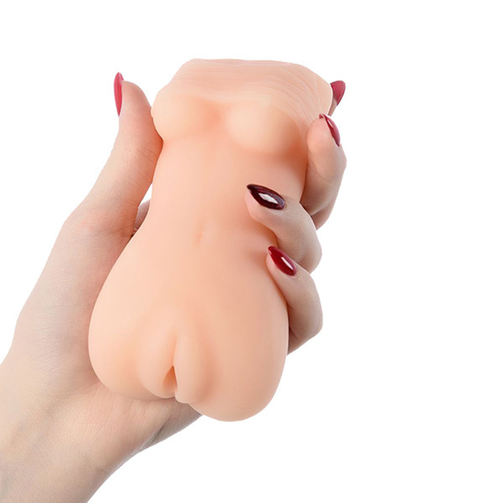 Телесный мастурбатор 12см в виде женской фигурки ToyFa Basic 963032