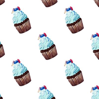 Акварельные капкейки