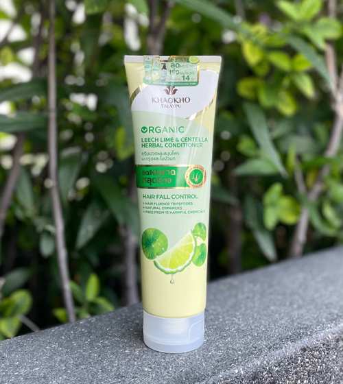 Кондиционер для волос Кафрский лайм и Центелла Leech Lime & Centella Herbal Conditioner Khaokho Thalaypu