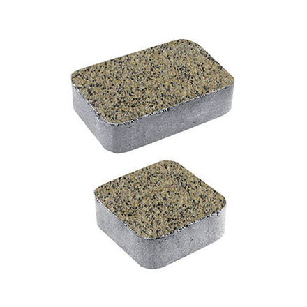 Тротуарная плитка КЛАССИКО - Гранит+ Желтый с черным, комплект из 2 видов плит