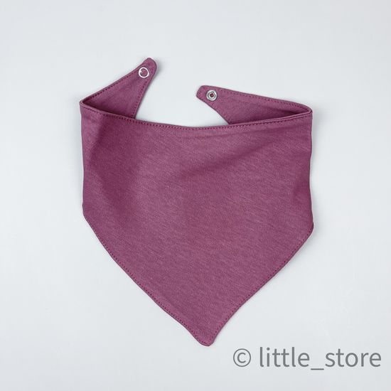 Нагрудник хлопковый "Basic" Ягодный