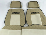 Чехлы Премиум стеганные кожа + аликанте вышивка SHACMAN X3000 SH01 Польша