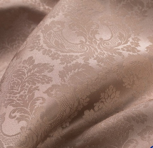 Мебельная ткань TALU com 26 из светло-коричневого жаккарда с рисунком 1,4 м