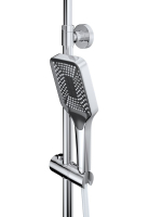 Душевая стойка BelBagno с изливом для ванны DUE-VSCM-CRM