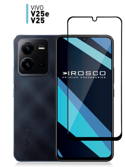 Защитное стекло ROSCO для Vivo V25e;Vivo V25 оптом (арт. VV-V25E-FSP-GLASS-BLACK)
