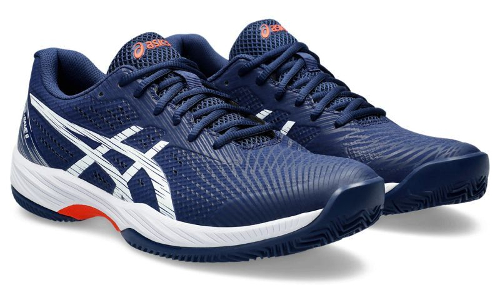 Мужские кроссовки теннисные Asics Gel-Game 9 Clay/OC - blue expanse/white