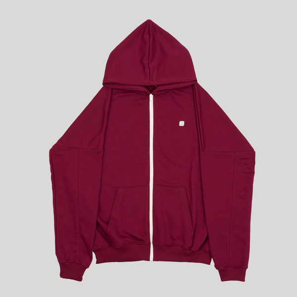 Zip-Up Hoodie LOGO Beaujolais