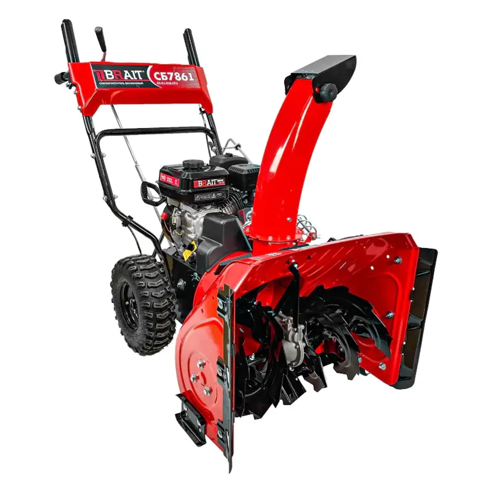 BRAIT СБ-7861 снегоуборщик бензиновый 7 л.с. ковш 61 см, выброс 12 м, 6 вперед/2 назад 05.01.026.073