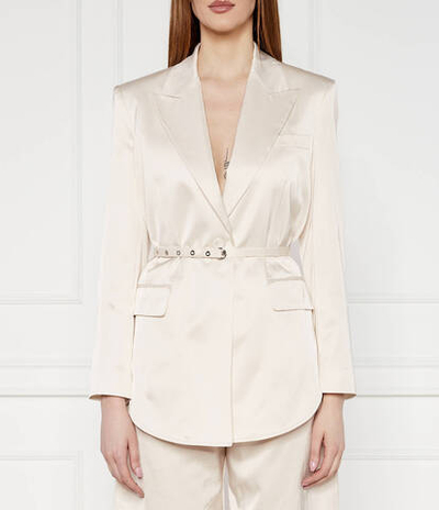 Сатиновый пиджак GOLDENEYE GIACCA Pinko - экрю(103567 A1U1)