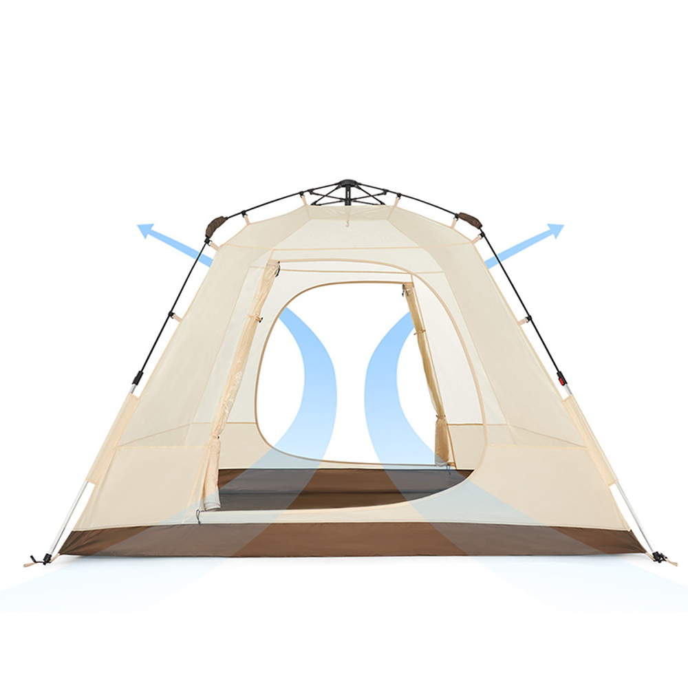 Палатка Naturehike Ango 3-местная, быстросборная, зеленая, артикул NH21ZP010-AGR