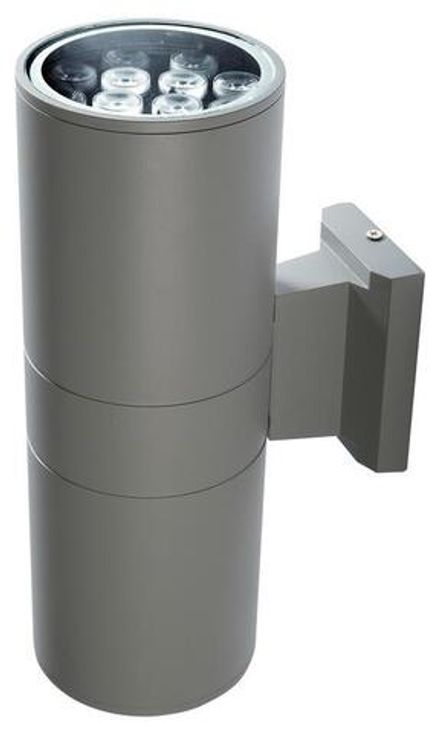 Светильник светодиодный архитектурный PWL-300110/30D 2х12Вт 6500К GR IP65 фасадный исполнение двухсторон. сер. Pro JazzWay 5015128B