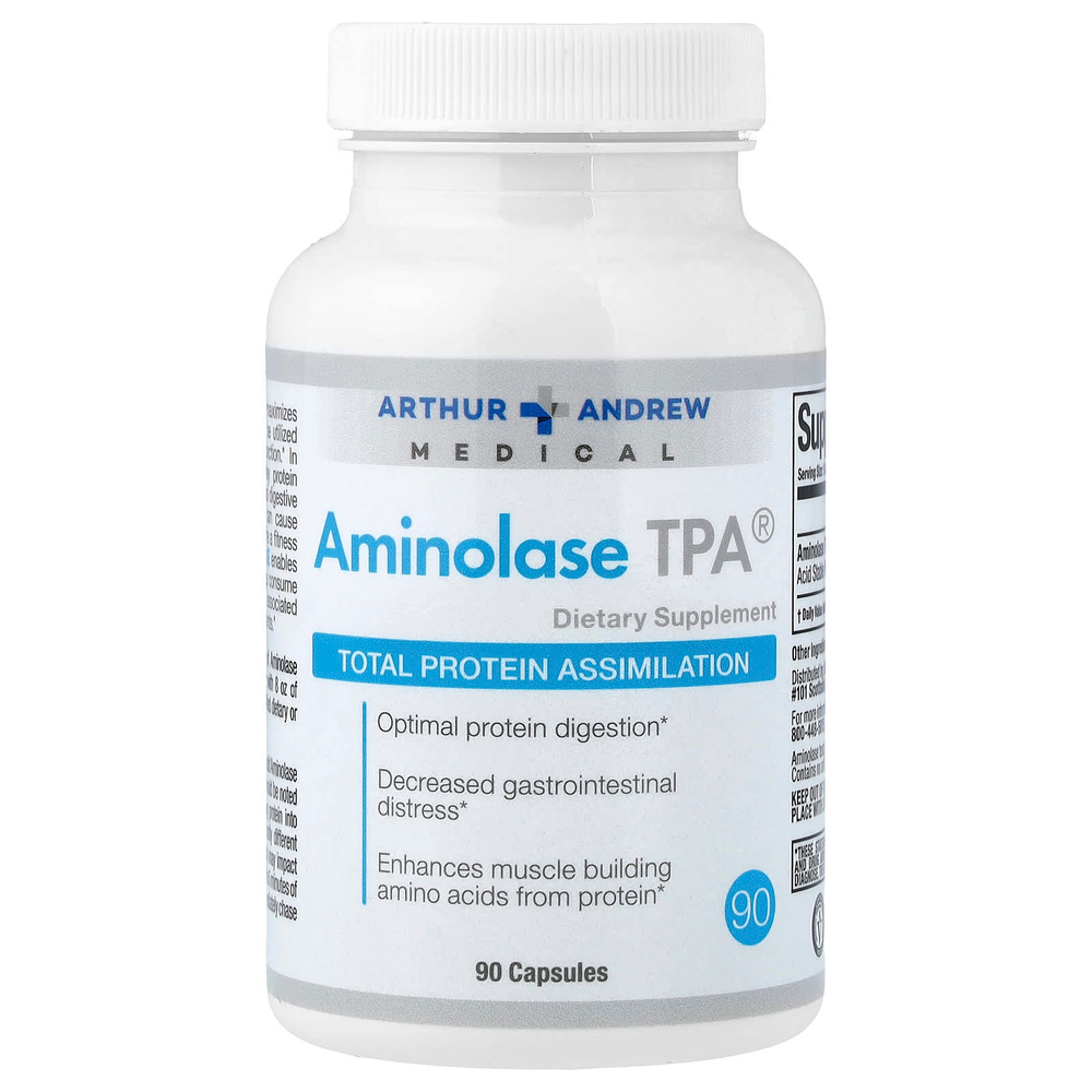 Arthur Andrew Medical, аминолаза TPA®, 90 капсул (250 мг в 1 капсуле)