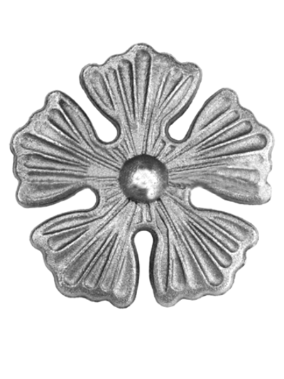 Кованый элемент "Цветок" Диаметр: 90 (4мм), вес 0,135 кг.
