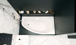 Ванна акриловая Roca CORFU  160x90 248574000 асимметричная правая