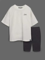 Летний костюм для девочки с велосипедками