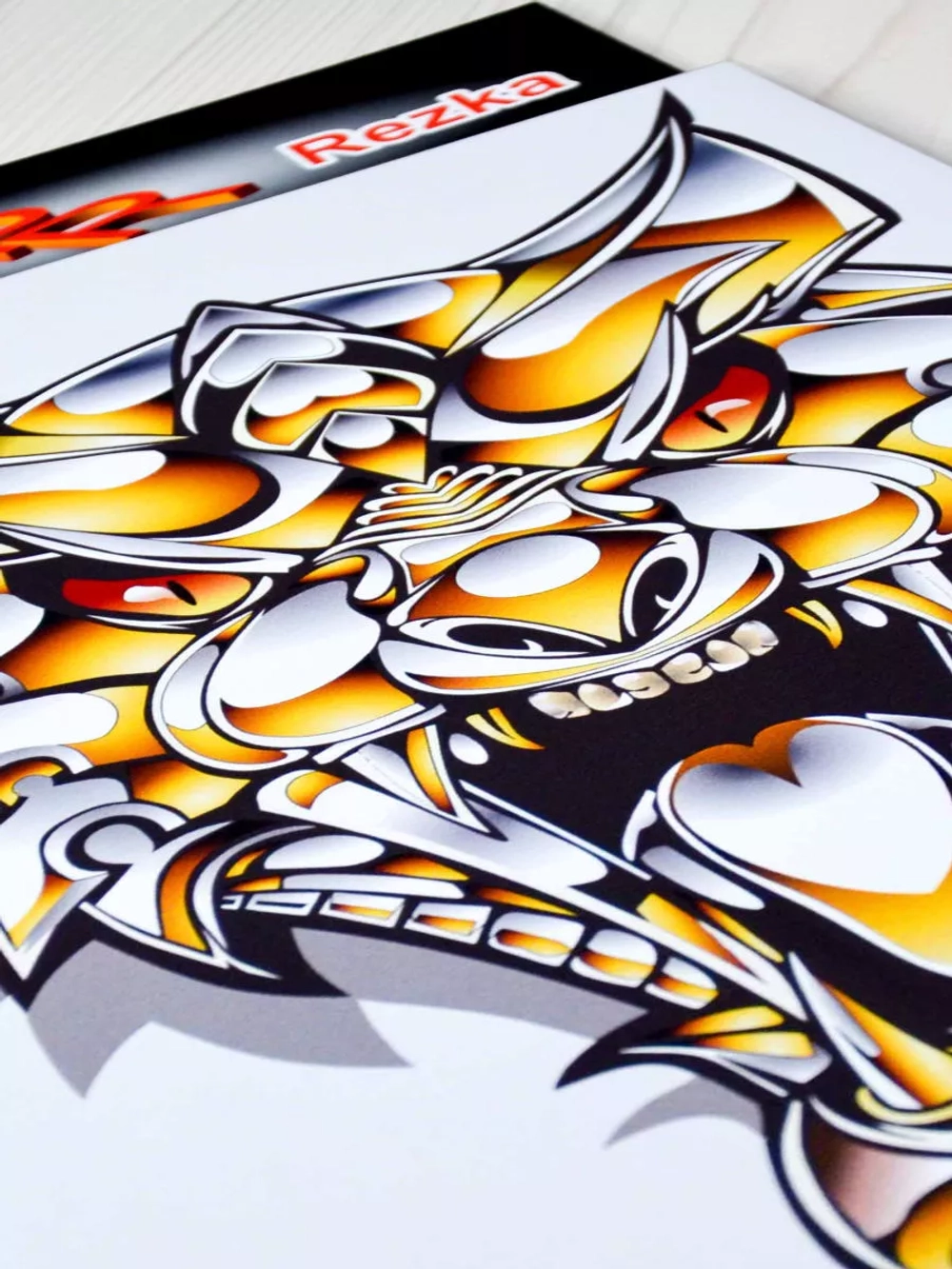 Наклейка - Стальной волк