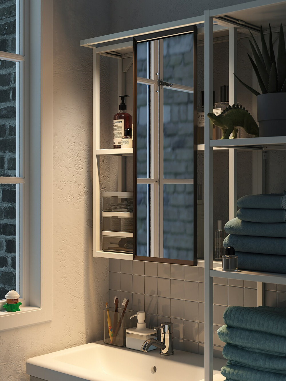 Набор для подсветки IKEA SILVERGLANS / RODRET (СИЛЬВЕРГЛАНС / РОДРЕТ), Белый, 60 / 40 см