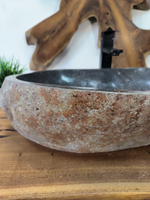 Раковина из речного камня RS-65853 60х43х15 из натурального камня
