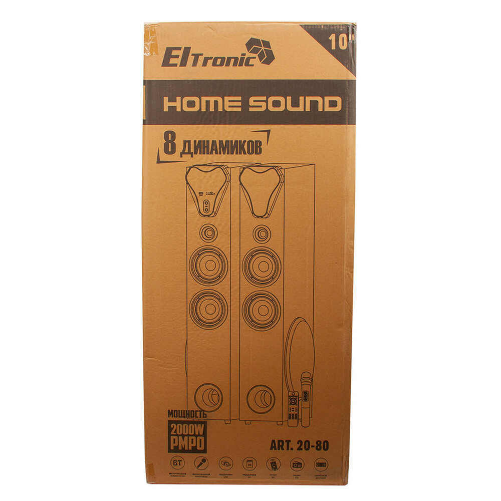 Акустика напольная 2.0 Eltronic ART 20-80 Home Sound 2шт.уп.