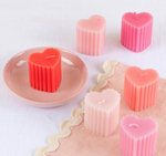 Свечи "Сердечки" (5 см) 6 шт.