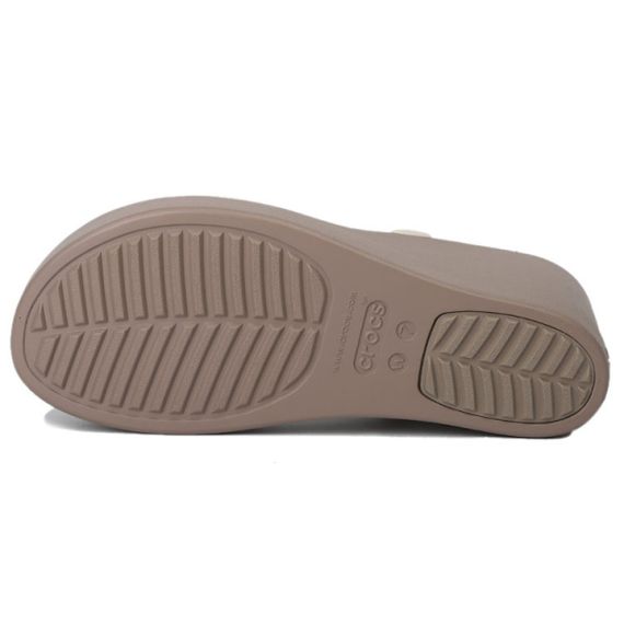 Crocs PU Platform Sandal 'Cement Gray'