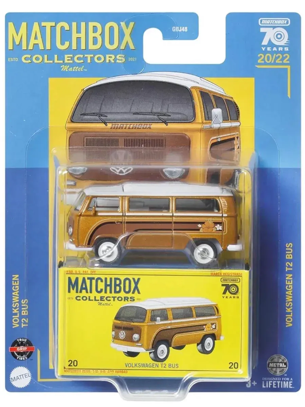 Машинка Хот Вилс Matchbox Volkswagen T2 Bus GBJ48 HLJ73