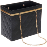 Пакет для цветов и подарков «Стиль» 18*10*15 см, черный