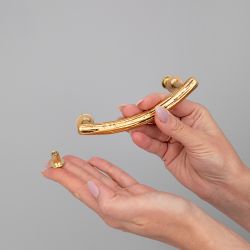 Ручка мебельная Орхидея mini Айвори