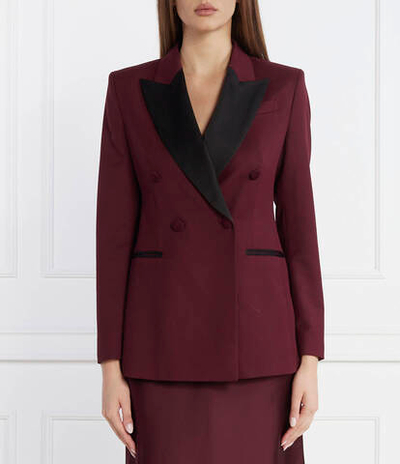 Хлопковый пиджак Jatuxa BOSS BLACK - бордовый(50500865)