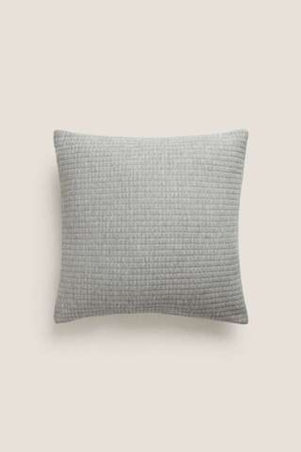 ZARA HOME ЧЕХОЛ НА ПОДУШКУ В КЛЕТКУ, СЕРЫЙ