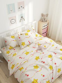 Простынь на резинке Сказка "Летние звезды" 140х200 см, перкаль