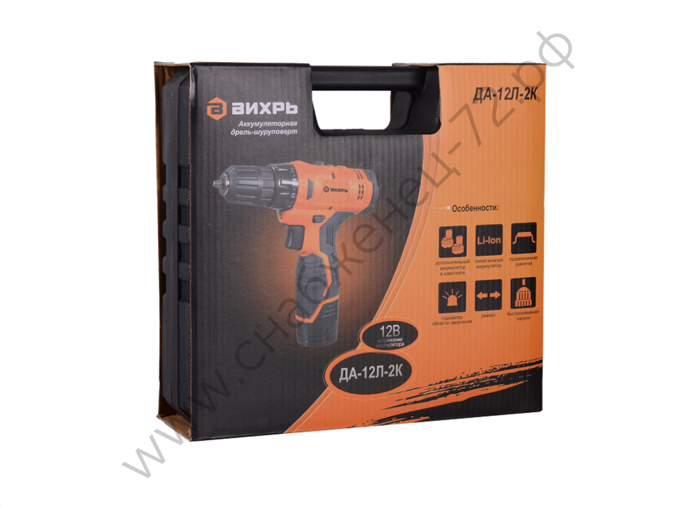 Дрель-шуруповерт ВИХРЬ ДА-12Л-2К