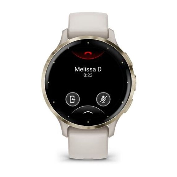 Garmin VENU 3S цвета слоновой кости с золотистым безелем