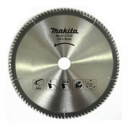 Диск пильный по алюминию, Makita, 305x30x2.2x80T D-16520