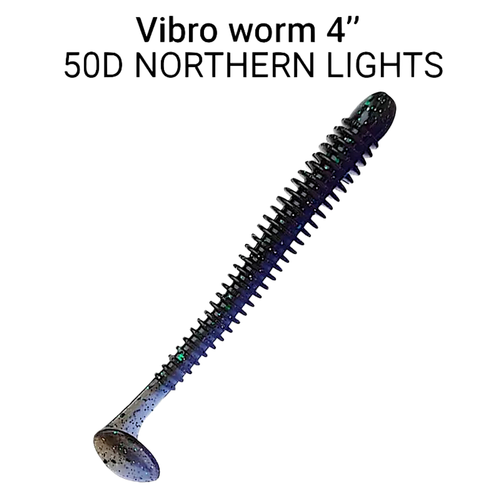Мягкая приманка Crazy Fish Vibro Worm 4'' 10см 5шт 75-100 -