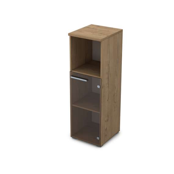 9ПД.017.4 Пенал средний со стеклом и нишей (400*450*1245)