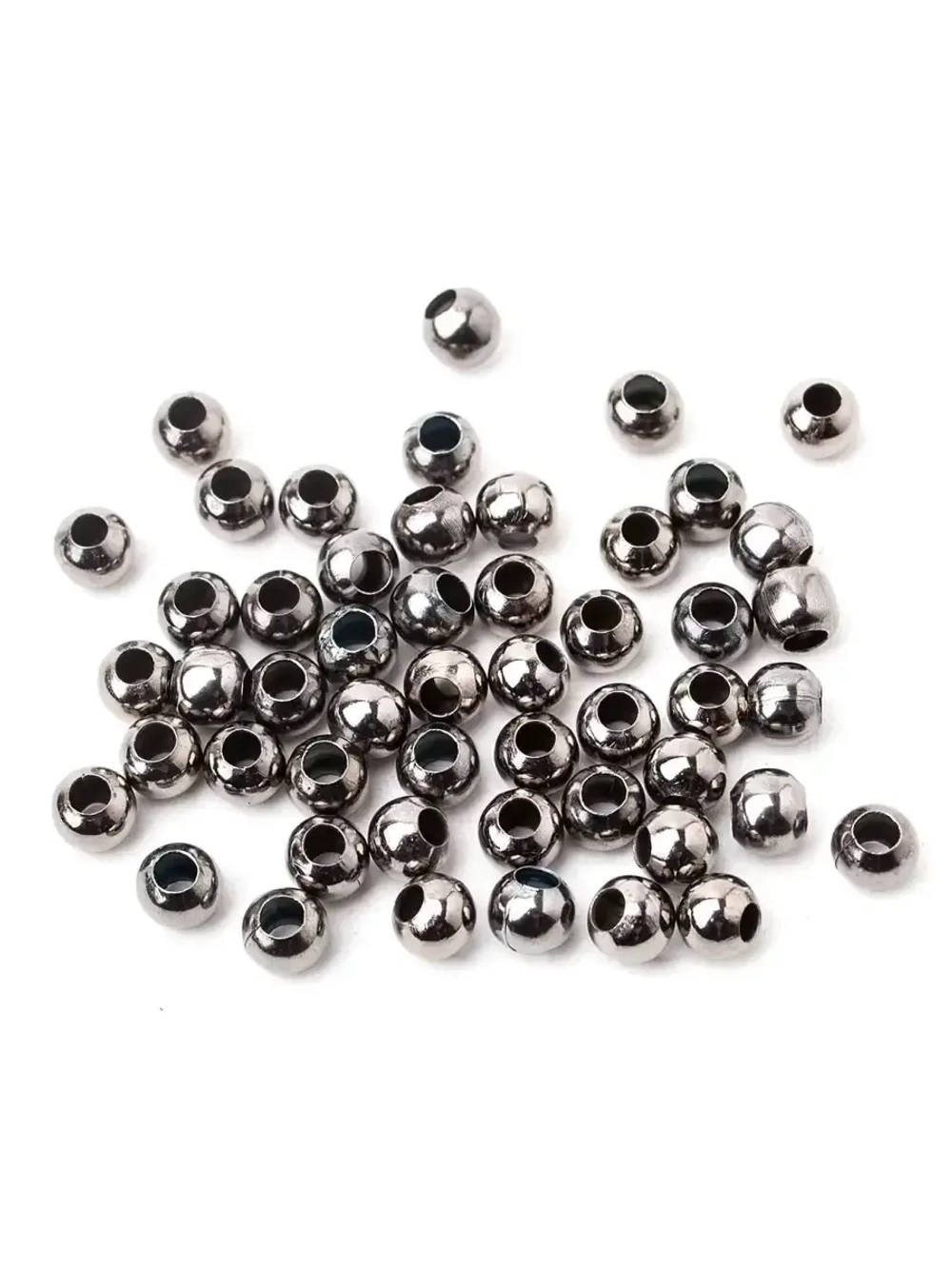 Бусина "Zlatka" железо DC-043 2 мм 50 шт СК №03 под черный никель