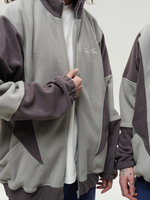Zip-Up Sweatshirt Double Grey