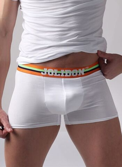 Мужские трусы-боксеры из хлопка (Размер: XL) (Цвет: белый)