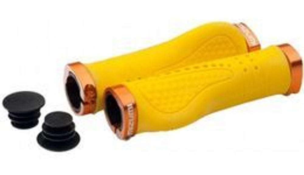 Грипсы анатомические Mizumi 3738 с Lock on желтый