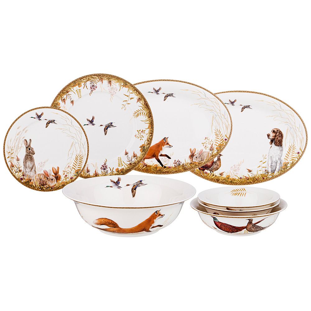 СЕРВИЗ СТОЛОВЫЙ LEFARD "ОХОТА" НА 6 ПЕР. 23 ПР. (КОР=1НАБ.)