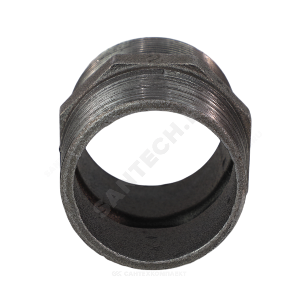 Ниппель прямой чугун Ду 40 (1 1/2") НР Fittex PLUS