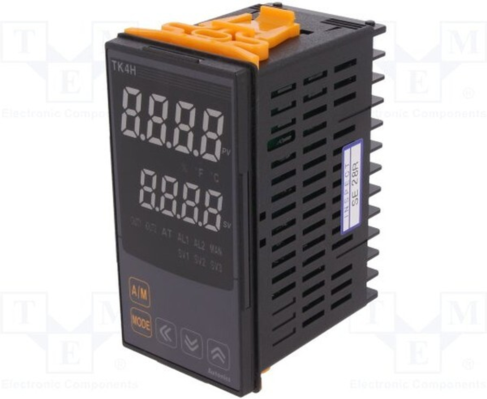 TK4H-14CR 100-240 VAC Температурный контроллер, DIN 48х96 мм, 1 аварийный выход, токовый или ТТР выход 1, релейный контактный выход 2, 100-2