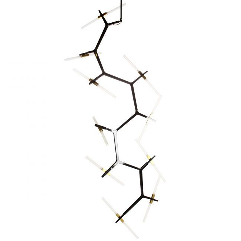 Ceiling design lamp  AGNES by Roll & Hill (20 lampshades,  Black)