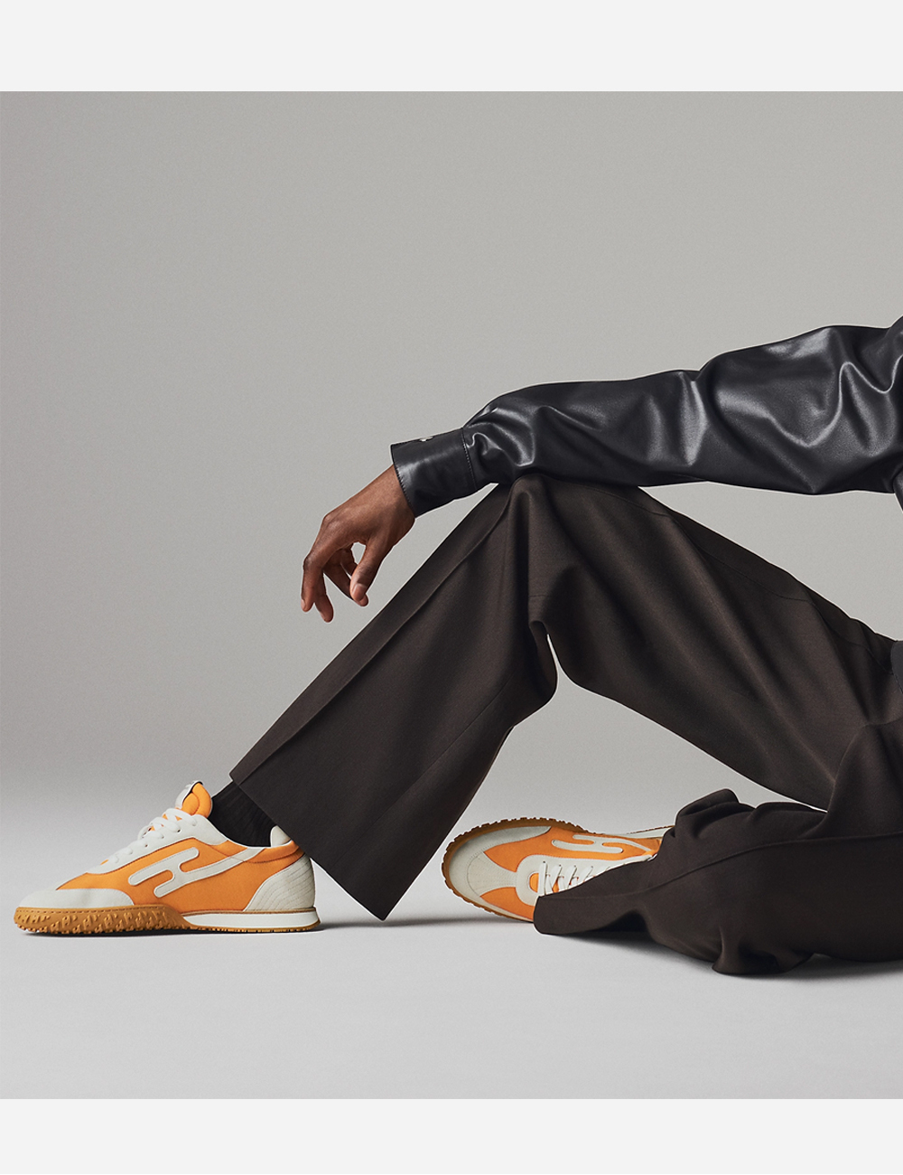 Hermes Jet Sneaker "Orange Flame" (H242923ZHRC390)