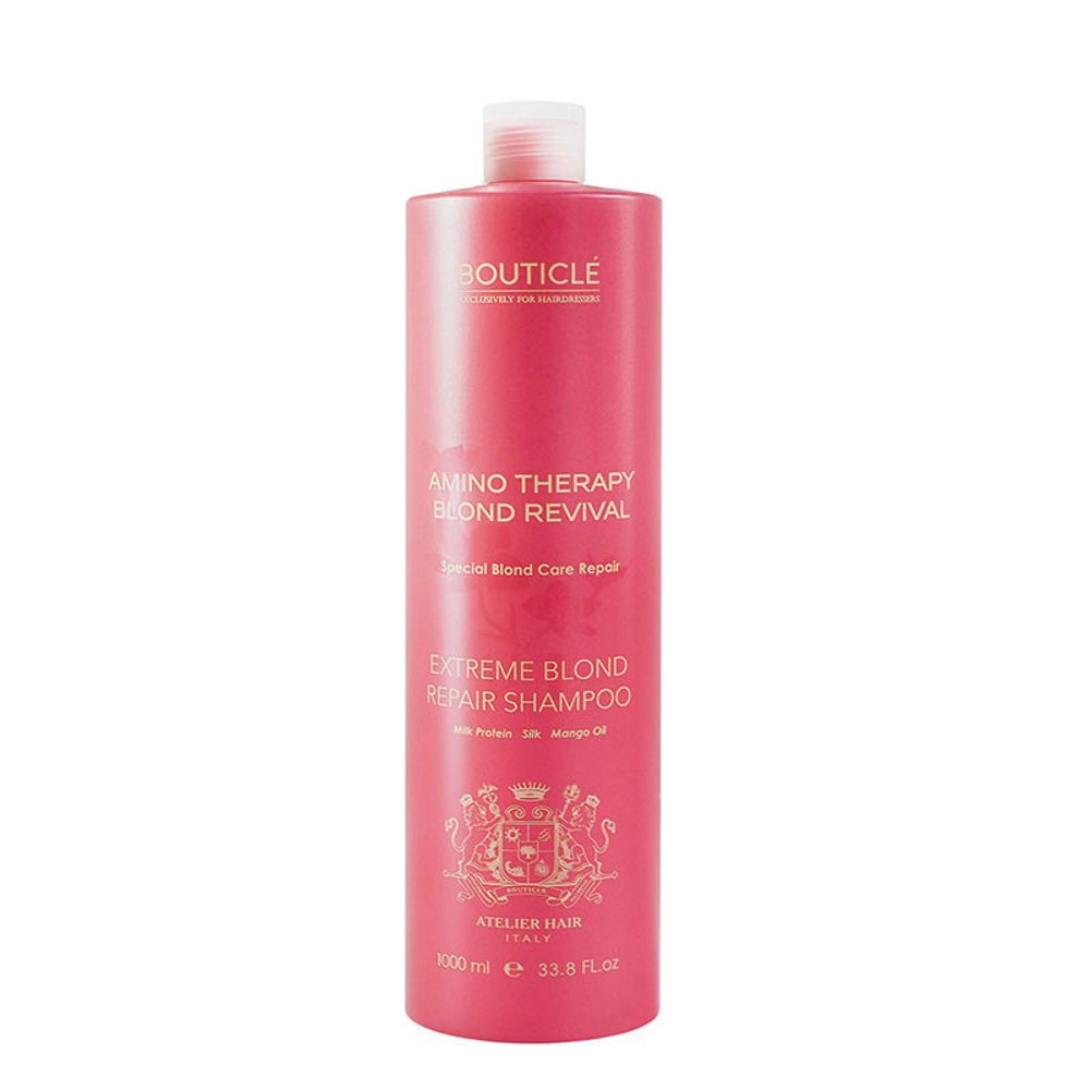 Шампунь для экстремально поврежденных осветленных волос Bouticle Extreme Blond Repair Shampoo, 1000 мл.