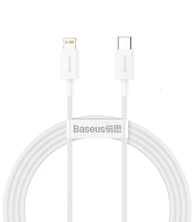 Кабель Baseus Type-C - Lightning 1.5m 20W Baseus White (CATLYS-B02)